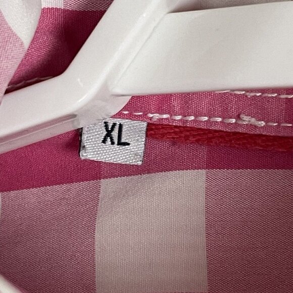 Gaastra Men's XL Pink White Striped Embroidered Button Up Long Sleeve Shirt - Picture 9 of 10